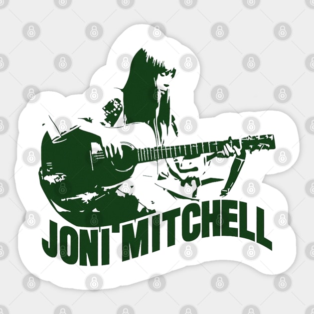 Joni Mitchell <> Graphic Design Sticker by RajaSukses